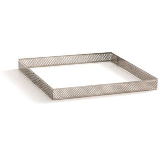 Decora 0064052 QUADRATISCHE PERFORIERTER Edelstahl BACKRAHMEN 15 X 15 X 3,5H cm, 18/8 Stainless Steel