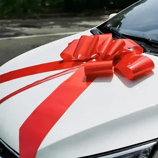 Ainmto Schleife Große für Auto,Autoschleife Riesige(76cm),Auto Schleife Rot,Geschenkschleife XXL für Party und Auto Deko