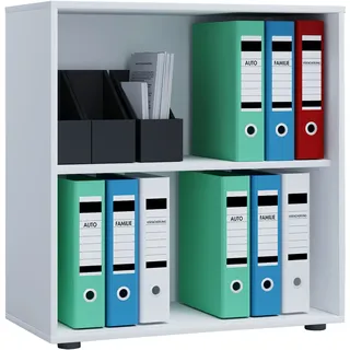 VCM Lona Aktenregal 70 x 40 x 74 cm weiß
