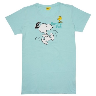 United Labels® Nachthemd The Peanuts Nachthemd Snoopy - Smile - Kurzarm Oberteil grün XL