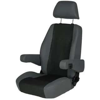 Sportscraft Sitz S8.1Fahrer- und Beifahrersitz mit Lordosenstütze Tavoc2 schwarz/grau