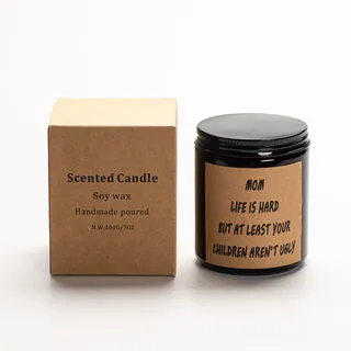 Duftkerze, Geschenk, Grüße, Englisch, Muttertag, Weihnachten, Geburtstag, Erntedankfest, Heimdekoration, Aroma, Duft
