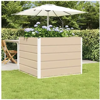 vidaXL Pflanzkübel 100 x 100 x 75 cm Weiß