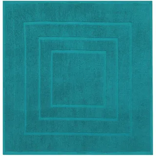 Betz Badvorleger Palermo 100% Baumwolle Badematte Badteppich Duschvorlage Größe 60x60 cm Qualität 680g/m2 Farbe Petrol
