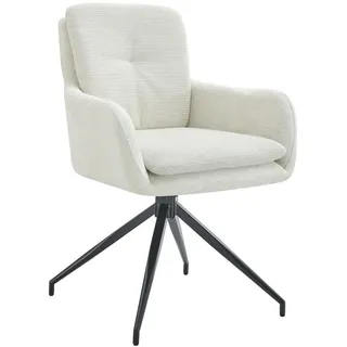CLP Esszimmerstuhl Pickett Stoff creme