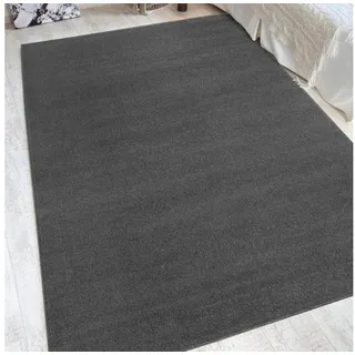 Andiamo Teppich Jerez, rechteckig, Höhe: 8 mm, Kurzflor, gewebt, Uni-Farben, auch als Läufer grau|rosa 67 cm x 140 cm x 8 mm