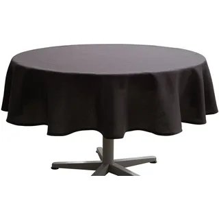 Tischdecke PANAMA anthrazit (D 170 cm) - grau - D 170 cm
