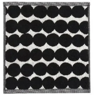 Marimekko Badetücher Mini-Handtuch Räsymatto Weiß-Schwarz (30x30cm)