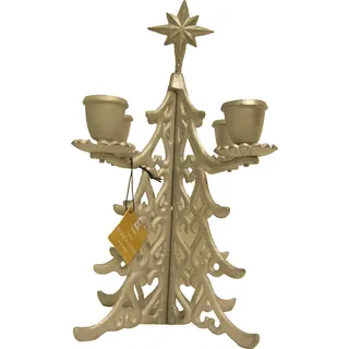 Weihnachten Kerzenhalter Kerzenständer Weihnachtsbaum silber