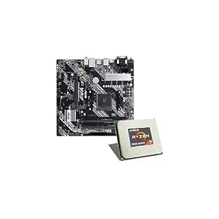 Mainboard Bundle | AMD Ryzen 7 5700X 8x3400 MHz, ASUS Prime B450M-K II, 1x M.2 Port, 6X SATA 6Gb/s, USB 3.2 Gen2 | Tuning Kit | CSL PC Aufrüstkit