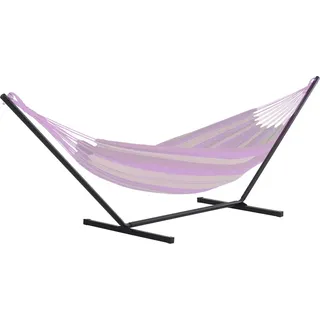 Outsunny Hängemattengestell für Hängematten 360 x 92 x 115 cm Metall mit Haken bis 120 kg für Garten & Strand Aosom.de