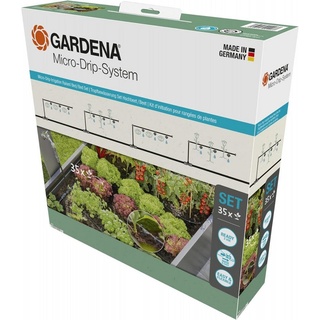 GARDENA Bewässerungssystem Micro-Drip-System Tropfbewässerung Hochbeet/Beet Bewässerungssystem grau|schwarz