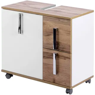 Schildmeyer Luca 65,1 x 60 x 32 cm weiß glanz/wotaneiche