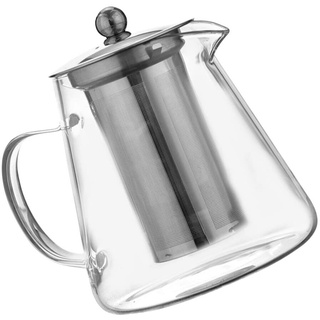 Luxshiny Teetassen Blumenteekanne Aus Glas Teekanne Glas Mit Teesieb Teekanne Glas Für Herd Teefilter Wasserkocher Teekanne Für Losen Tee Transparente Teekanne Stahl Zubehör Aromatherapie