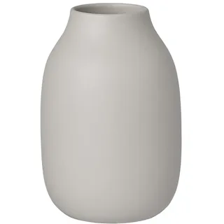 blomus Vase -COLORA- | Keramikvase für Blumen & Dekoration | Blumenvase Farbe Mourning Dove matt | Größe S