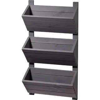 Dobar Wandbeet 38 x 17,5 x 79 cm Grau