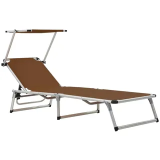 vidaXL Sonnenliege 200 x 70 x 30 cm Braun