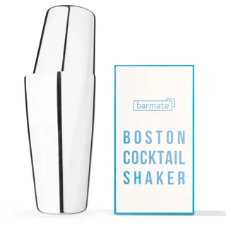 barmate Cocktail Shaker aus Edelstahl, Profi Boston Shaker, hochwertiges Barzubehör, 2-teilig 750ml (ohne Gravur)