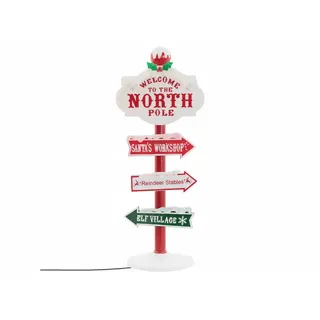 ECD Germany Wegweiser Nordpol 95 cm bunt
