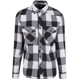 Brandit Textil Check Langarmhemd White / Black 6XL