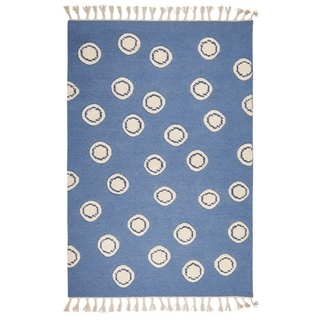 Kinderteppich Ring, Happy Rugs, rechteckig, Höhe: 15 mm, Wollteppich blau 160 cm x 230 cm x 15 mmLivone GmbH