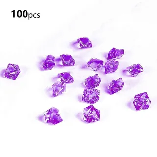100 Stück Acryl-eiswürfel In Form Von Crushed Ice, Künstliche Kristalle, Diamanten Und Edelsteine Aus Kunststoff Zum Füllen Von Vasen