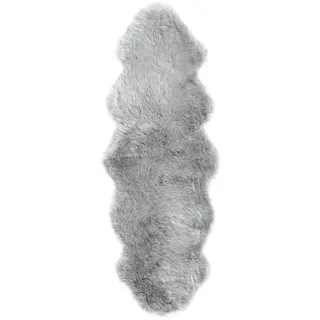 Teppich HEINE HOME Gr. 1, grau, B:68cm H:70mm L:100cm, Lammfell, Lammwolle, Teppiche, Fellteppich Schurwollteppich Teppich