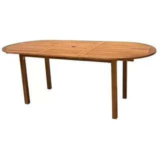 Sunfun Diana Gartentisch  (L x B x H: 150 x 90 x 75 cm, Akazie, Braun, Ausziehbar)