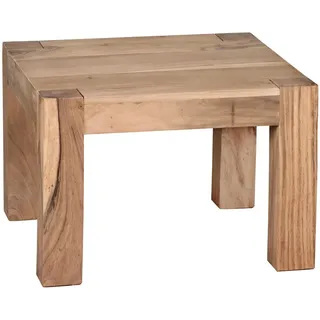 KADIMA DESIGN Couchtisch Braun Akazie 60 x 40 x 60 cm