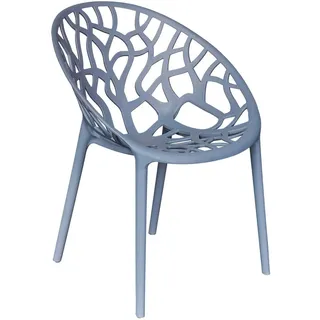LC Garden VOMO Stapelstuhl 60,5 x 58 x 79 cm Anthrazit
