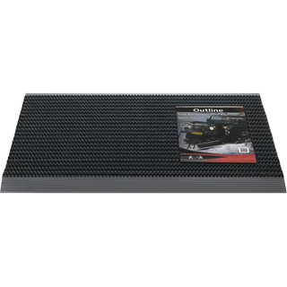 Fußmatte Alu-Anlaufkante schwarz/schwarz PP/Alu L5