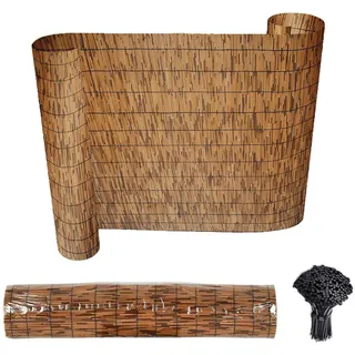 Generisch Schilfrohrmatte Sichtschutz Zaun Schilfmatte Natur Bambus Zaunrollen 30cm 40cm 50cm 70cm 80cm 90cm 120cm 130cm 140cm 150cm Bambuszaunrollen Für Haus Balkon Garten
