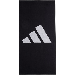 adidas 3 Bar Handtuch in black-white, Größe Einheitsgröße