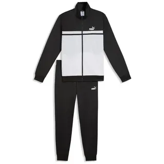 Puma Colourblocked Trainingsanzug Herren Schwarz XS