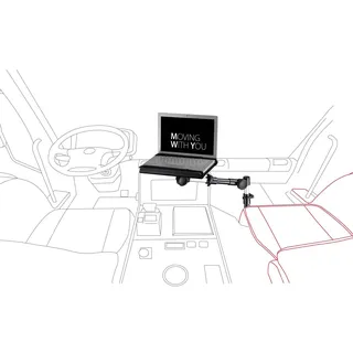 Infuu Holders 001 KFZ Universal Notebook Halterung für Auto LKW Fahrzeug aus Metall Aluminium stabil