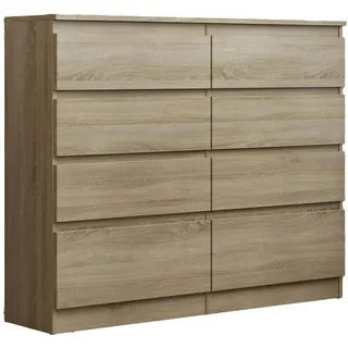 masseno Adriano 120 x 100 x 33 cm Eiche Sonoma / Bronze