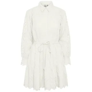 Yas Holi Langärmliges Kurzes Kleid - Star White - M