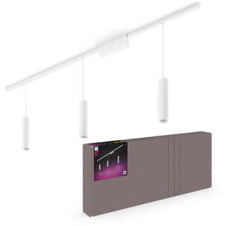 Hue Perifo Ceiling Pendant - 3 Cylinders - White