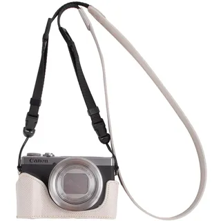 VOVMOEYA Tasche für Canon Powershot G7X-Serie mit verstellbarem Schultergurt, PU-Leder, G7X Mark III/G7X Mark II/G7 X Hülle, Kameratasche, Schutzhülle, Zubehör, stilvoll, schützend, Camera Case