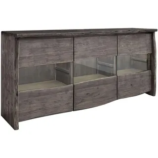 Massivmoebel24 Sideboard 191 x 45 x 96 cm grau