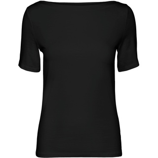 Vero Moda Damen T-Shirt mit U-Boot-Ausschnitt VMPANDA MODAL S/S Grün