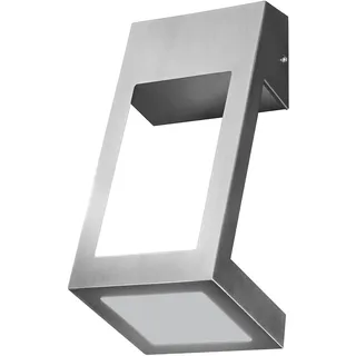 LEDVANCE Außenleuchte Edelstahl 26,0 cm spritzwassergeschützt 7W Warmweiß silber, weiß