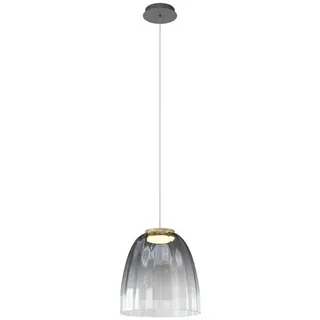 Wofi Led-Hängeleuchte Valence, Schwarz, Gold, Metall, Glas, 150 cm, RoHS, CE, 3-fach schaltbar, Lampen & Leuchten, Innenbeleuchtung, Leuchten nach Räumen, Esstischlampen