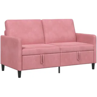 vidaXL Couch Polyester 1-Sitzer Rosa