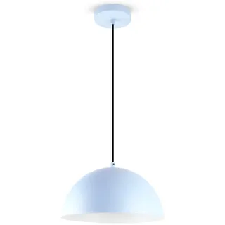 LED Universum Pendelleuchte Jada Hellblau Ø30cm x 125cm, E27 Fassung, max. 40W, Hängelampe, Hängeleuchte, Deckenlampe, Wohnzimmerleuchte, Kinderzimmerlampe, Metall