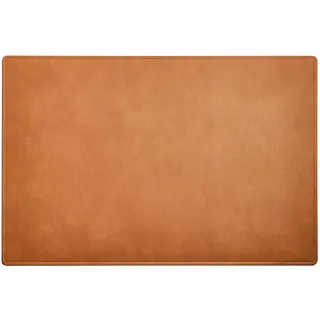 SPRINTIS - Schreibtischunterlage Leder Braun 60 x 40 cm, Schreibtischmatte aus recyceltem Naturleder, Tischunterlage aus Leder für Büro und Home Office, recyceltes Naturleder