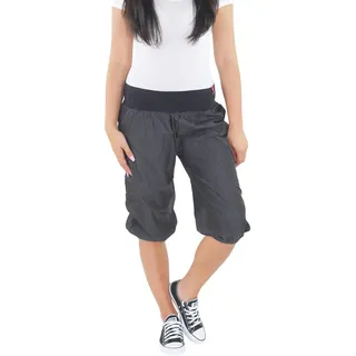 Sotala Damen Aladin Pump Capri 3/4 Kurze Pump Pluder Boyfriend Harem Hose Shorts 36 (S) - 36