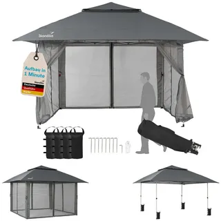 Skandika Pavillon Solvorn 3 x 3 m Grau