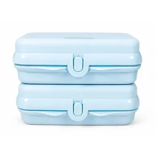 TUPPERWARE Lunchbox Sandwich-Box hellblau (2)