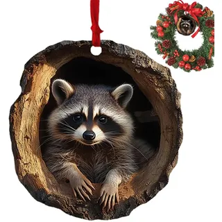 Tier-Weihnachtsschmuck – Feiertagsdekorationen mit Tiermotiven, handgefertigte Harz-Figuren | Niedliche Tier-Weihnachtsbaumschmuck, lustige und festliche Dekoration für Weihnachten, Zuhause, Büro